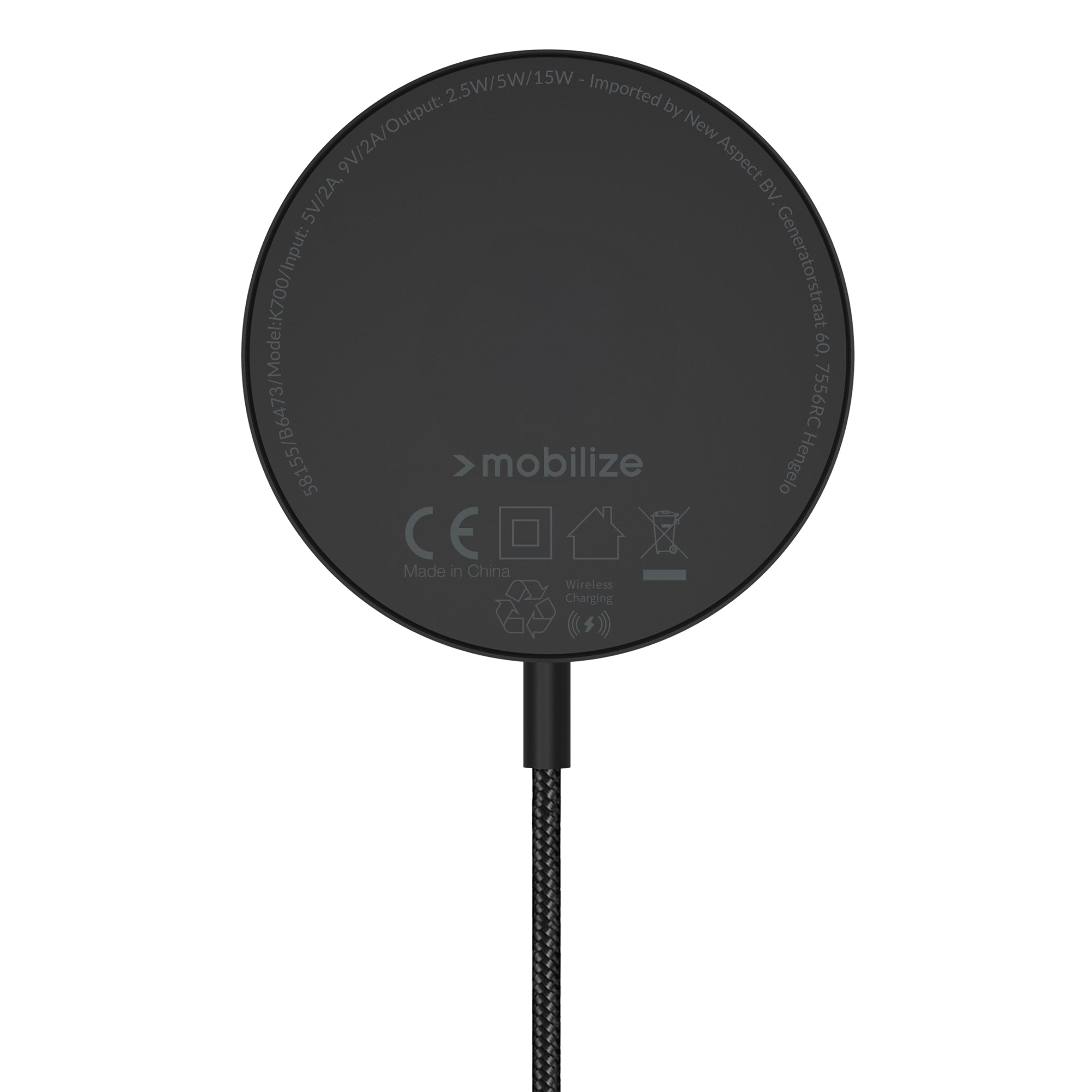 Mobilize 3In1 Magnetic Wireless Charger Magsafe Compatible 15W Black