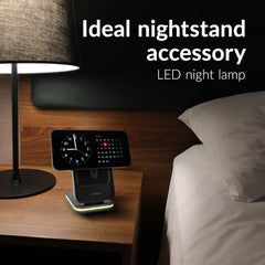 Mobilize 4In1 Wireless Charger Station With Detachable Power Bank 5000Mah Black