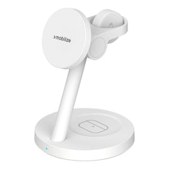 Mobilize 3In1 Charger Station Magsafe Compatible 25W Qi2.2 White
