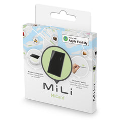 MiLi MiCard iOS FindMy Bluetooth Tracker Anti-Diebstahl-Geldbörse – Schwarz 