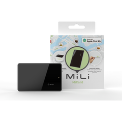 MiLi MiCard iOS FindMy Bluetooth Tracker Anti-Diebstahl-Geldbörse – Schwarz 