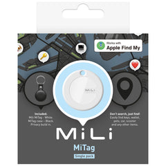 MiLi MiTag iOS FindMy Bluetooth-Tracker mit Schlüsselanhänger – Schwarz 