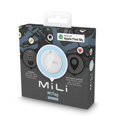 MiLi MiTag iOS FindMy Bluetooth-Tracker mit Schlüsselanhänger – Schwarz 