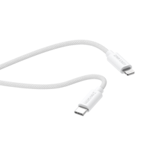 Musthavz Gevlochten USB-C naar Lightning Kabel 0.5 Meter - Wit