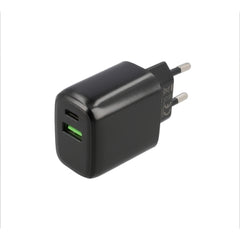 Musthavz Doppel-Home-Ladegerät-Netzteil – 20 W – USB-A und USB-C – Schwarz