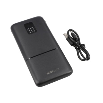 Musthavz 10W Power Delivery Powerbank 10.000 mAh - Zwart