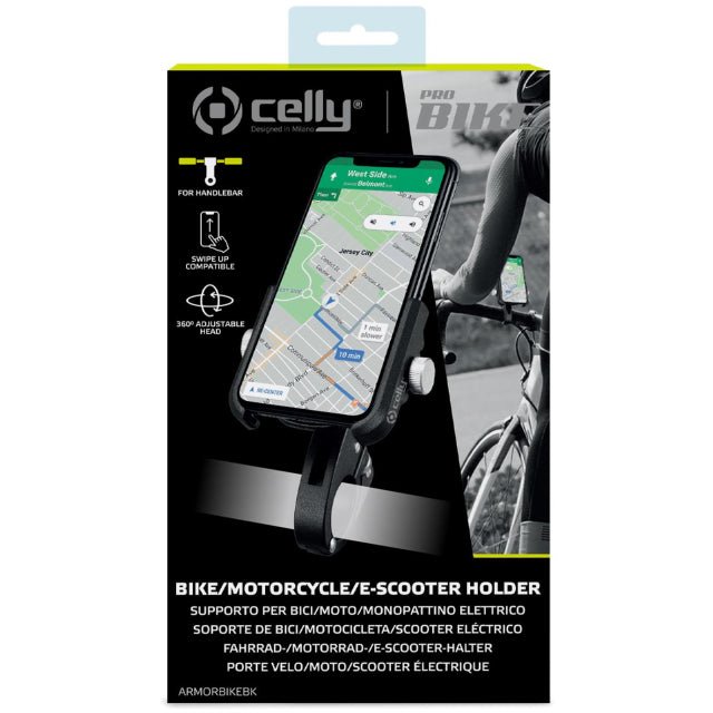 Celly ArmorBike Universele Fietshouder - Zwart - 123TelecomShop