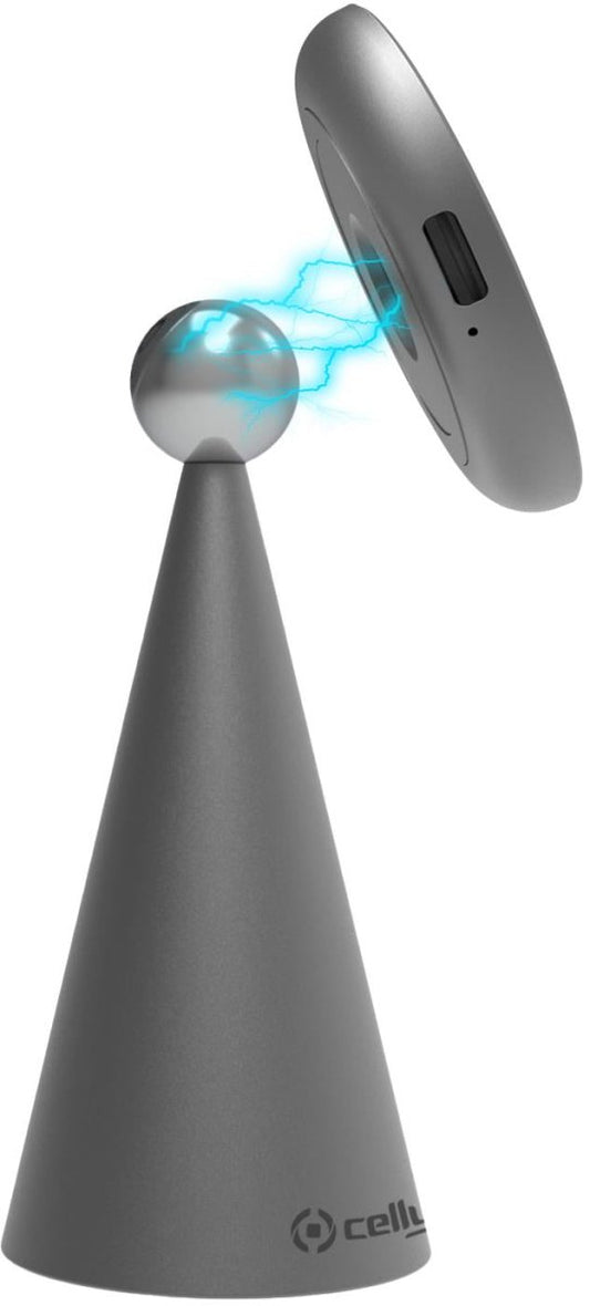 Celly Magstandcharge Magsafe Wireless Charger Holder Grey - 123TelecomShop