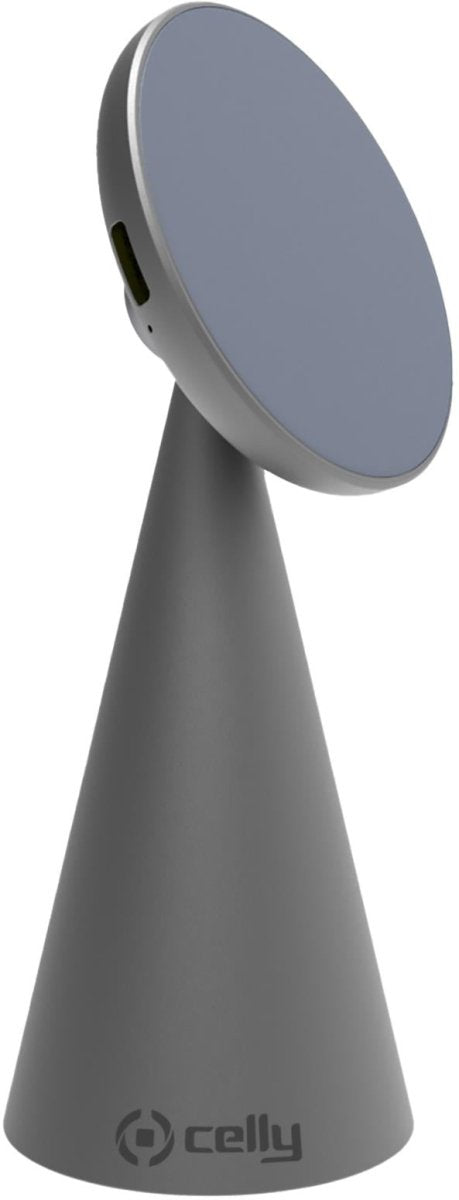 Celly Magstandcharge Magsafe Wireless Charger Holder Grey - 123TelecomShop