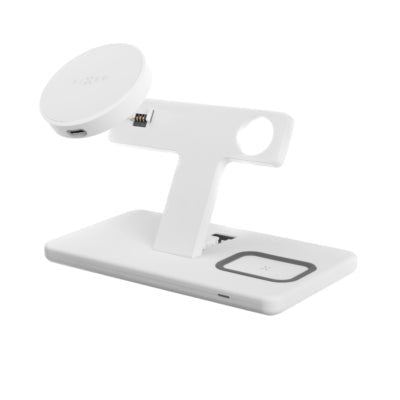 Fixed 3 - in1 Wireless Pad/Stand voor Apple - apparaten Wit - 123TelecomShop