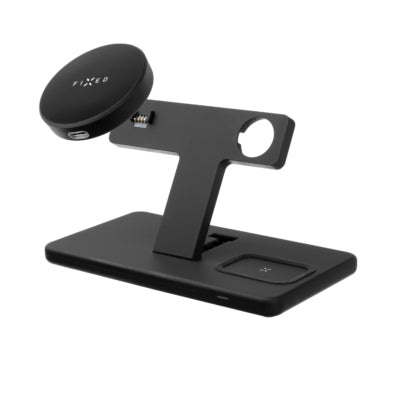 Fixed 3 - in1 Wireless Pad/Stand voor Apple - apparaten Zwart - 123TelecomShop