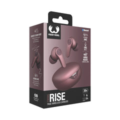Fresh 'n Rebel Twins Rise - Draadloze Oordopjes - Noise Cancelling - Draadloos opladen - Deep Mauve - 123TelecomShop