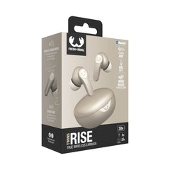Fresh 'n Rebel Twins Rise - Draadloze Oordopjes - Noise Cancelling - Draadloos opladen - Silky Sand - 123TelecomShop