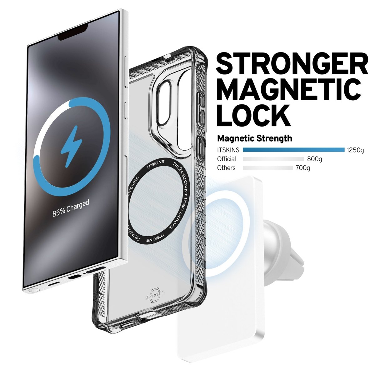 Itskins Level 2 Hybridmagclear_R For Samsung Galaxy S26 Ultra Smoke - 123TelecomShop