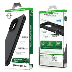 Itskins Level 3 Spectrumsilk_R For Apple Iphone 16 Pro Max Black - 123TelecomShop