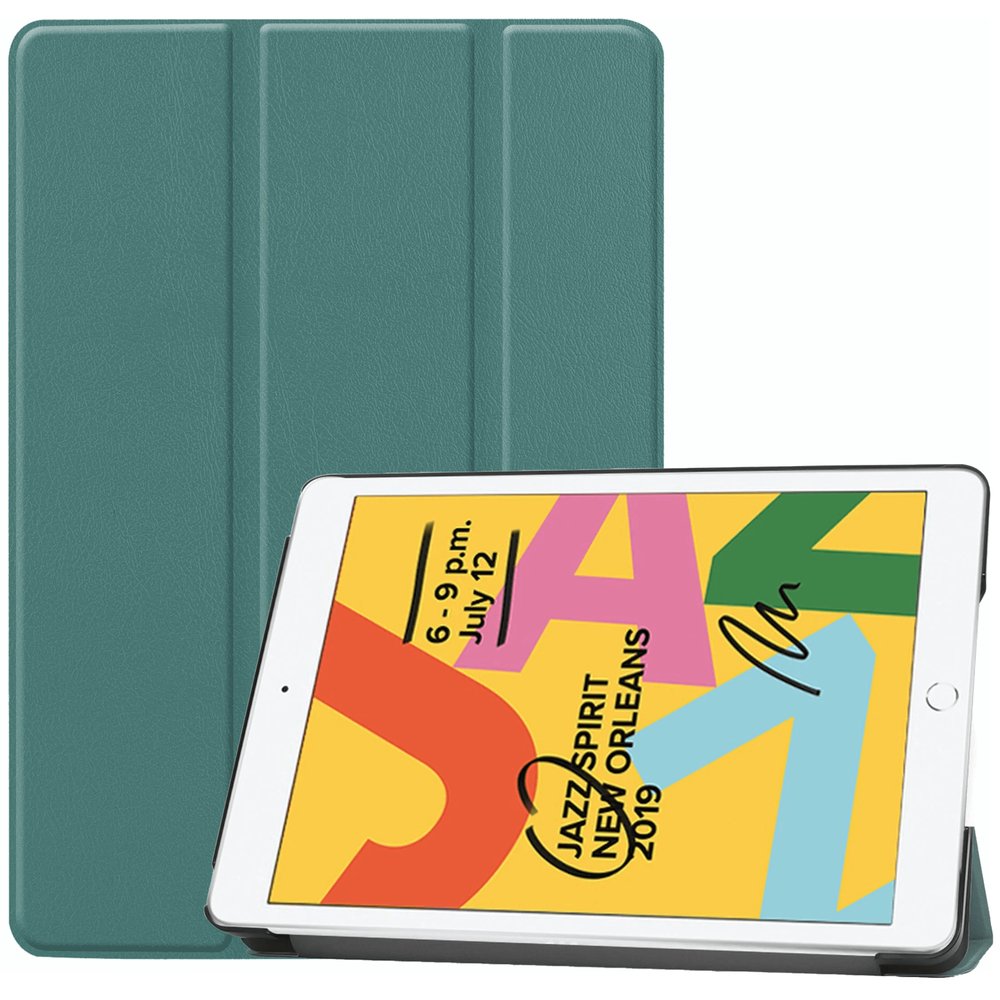 Just in Case iPad 2019/2020/2021 10.2 - Smart Tri - Fold Case - Groen - 123TelecomShop