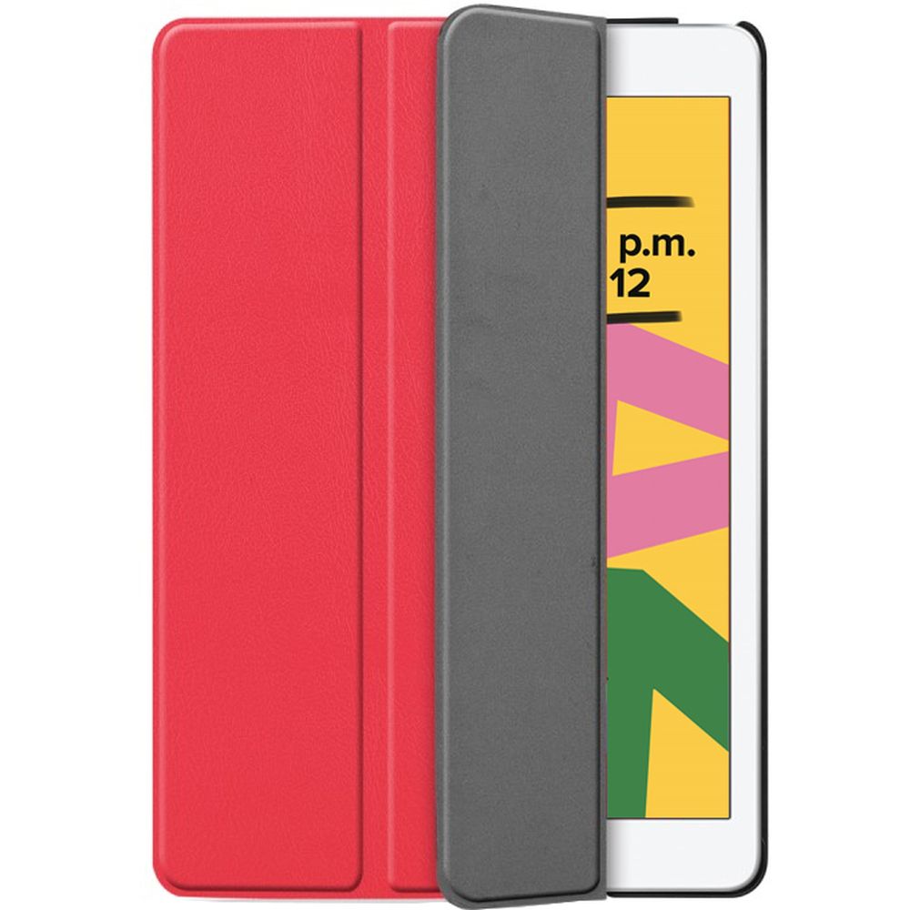 Just in Case iPad 2019/2020/2021 10.2 - Smart Tri - Fold Case - Rood - 123TelecomShop