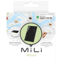 MiLi MiCard iOS FindMy Bluetooth Tracker Anti - Diefstal Wallet - Zwart - 123TelecomShop