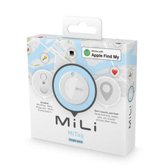 MiLi MiTag iOS FindMy Bluetooth Tracker met Sleutelhanger - Wit - 123TelecomShop