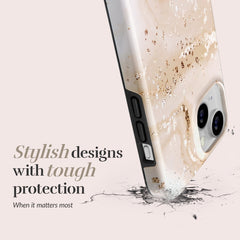 Mio By Mobilize Mio Gold Marble Magsafe Compatible For Iphone 16 Pro - 123TelecomShop