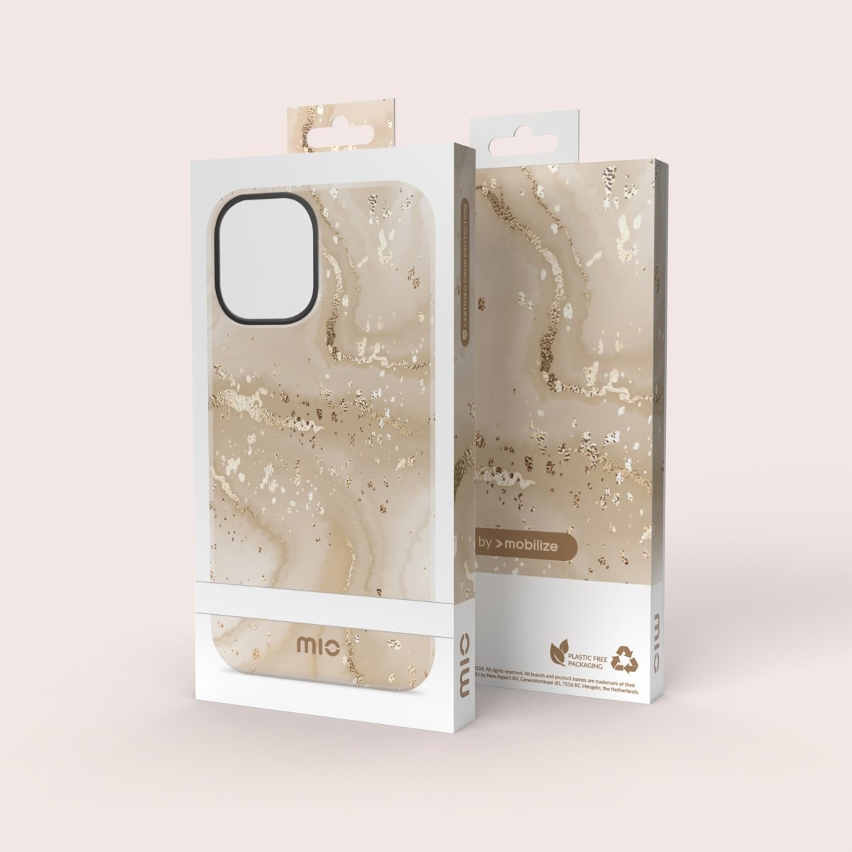Mio By Mobilize Mio Gold Marble Magsafe Compatible For Iphone 16 Pro - 123TelecomShop