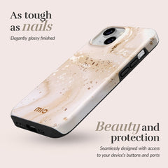 Mio By Mobilize Mio Gold Marble Magsafe Compatible For Iphone 16 Pro - 123TelecomShop