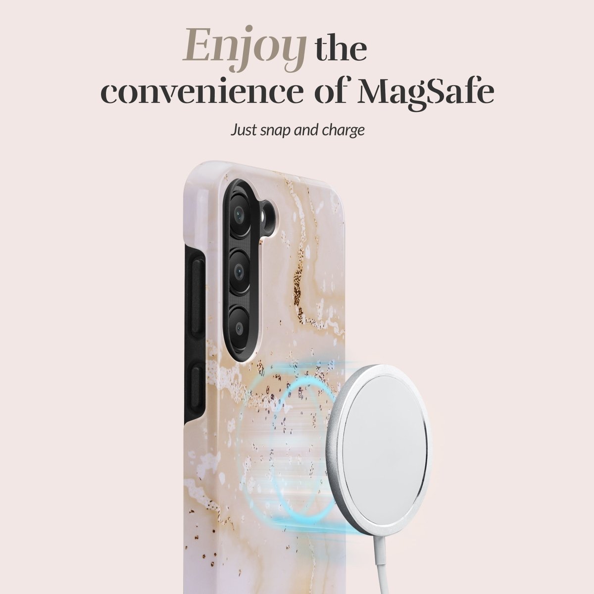 Mio By Mobilize Mio Gold Marble Magsafe Compatible For Samsung S26 Ultra 5G - 123TelecomShop