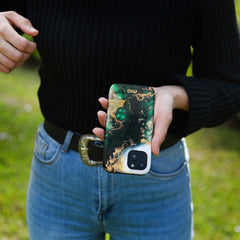 Mio By Mobilize Mio Green Marble Magsafe Compatible For Iphone 16 Pro - 123TelecomShop