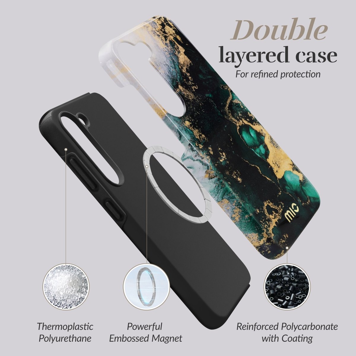 Mio By Mobilize Mio Green Marble Magsafe Compatible For Samsung S26 Ultra 5G - 123TelecomShop