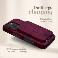 Mio By Mobilize Mio Powerbank 5000Mah With Double Sided Magsafe Compatibility Berry Blooms - Matt - 123TelecomShop