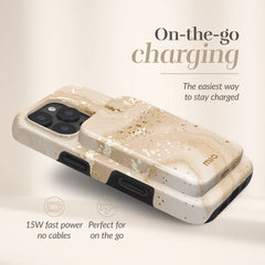 Mio By Mobilize Mio Powerbank 5000Mah With Double Sided Magsafe Compatibility Gold Marble - Glossy - 123TelecomShop