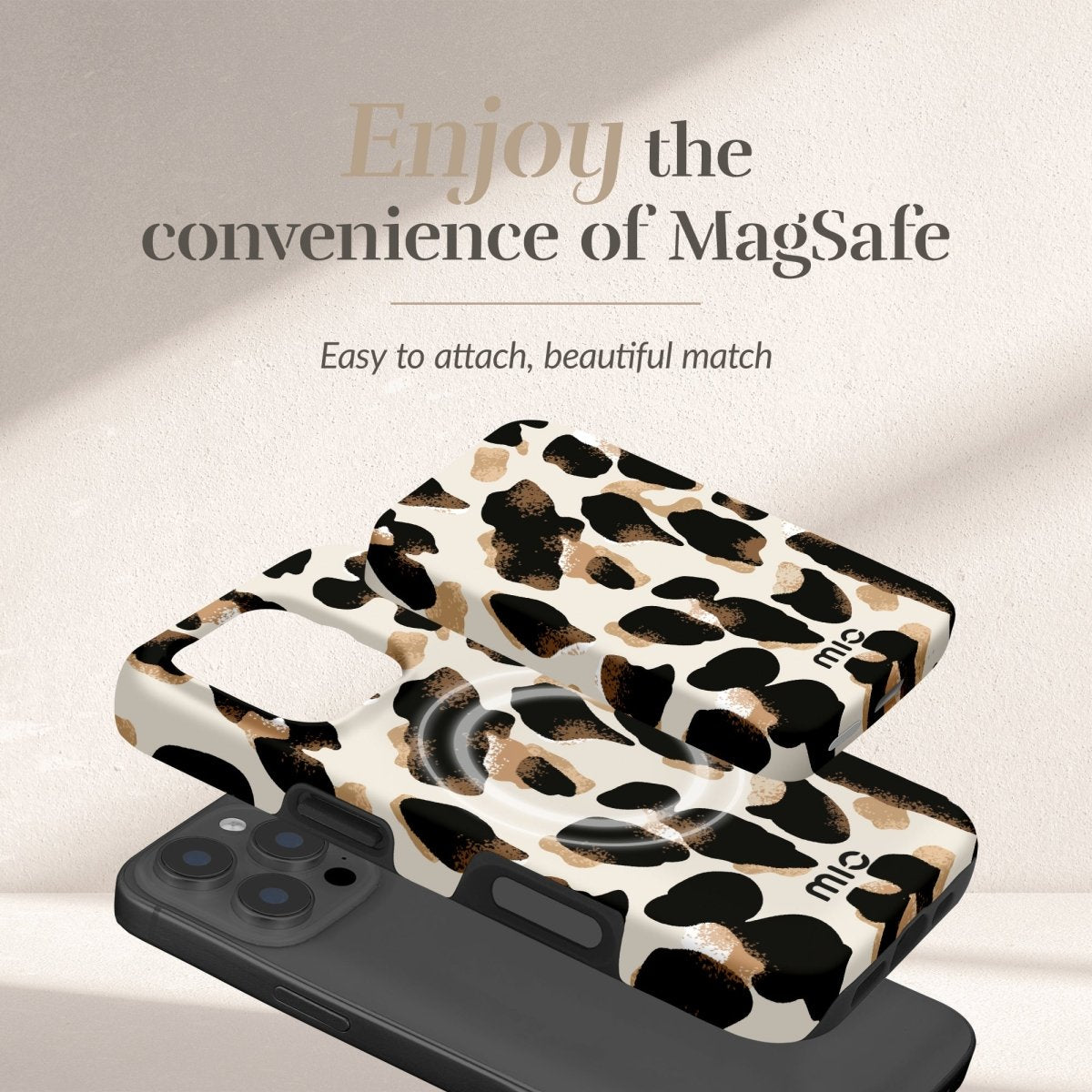 Mio By Mobilize Mio Powerbank 5000Mah With Double Sided Magsafe Compatibility Leopard - Matt - 123TelecomShop