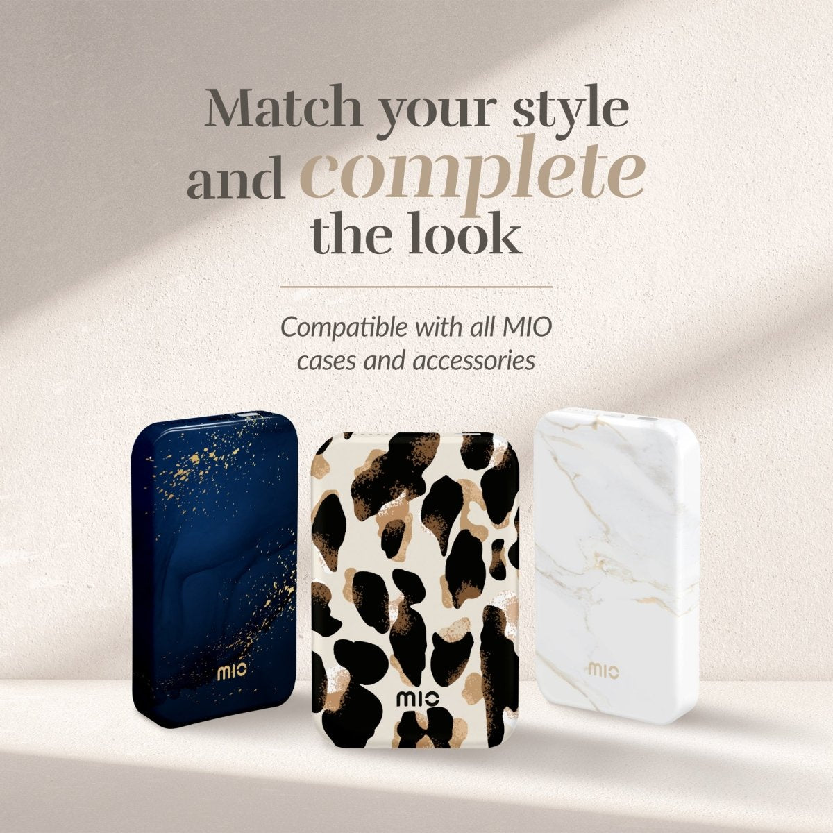 Mio By Mobilize Mio Powerbank 5000Mah With Double Sided Magsafe Compatibility Leopard - Matt - 123TelecomShop