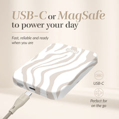 Mio By Mobilize Mio Powerbank 5000Mah With Double Sided Magsafe Compatibility Sandy Zebra - Matt - 123TelecomShop