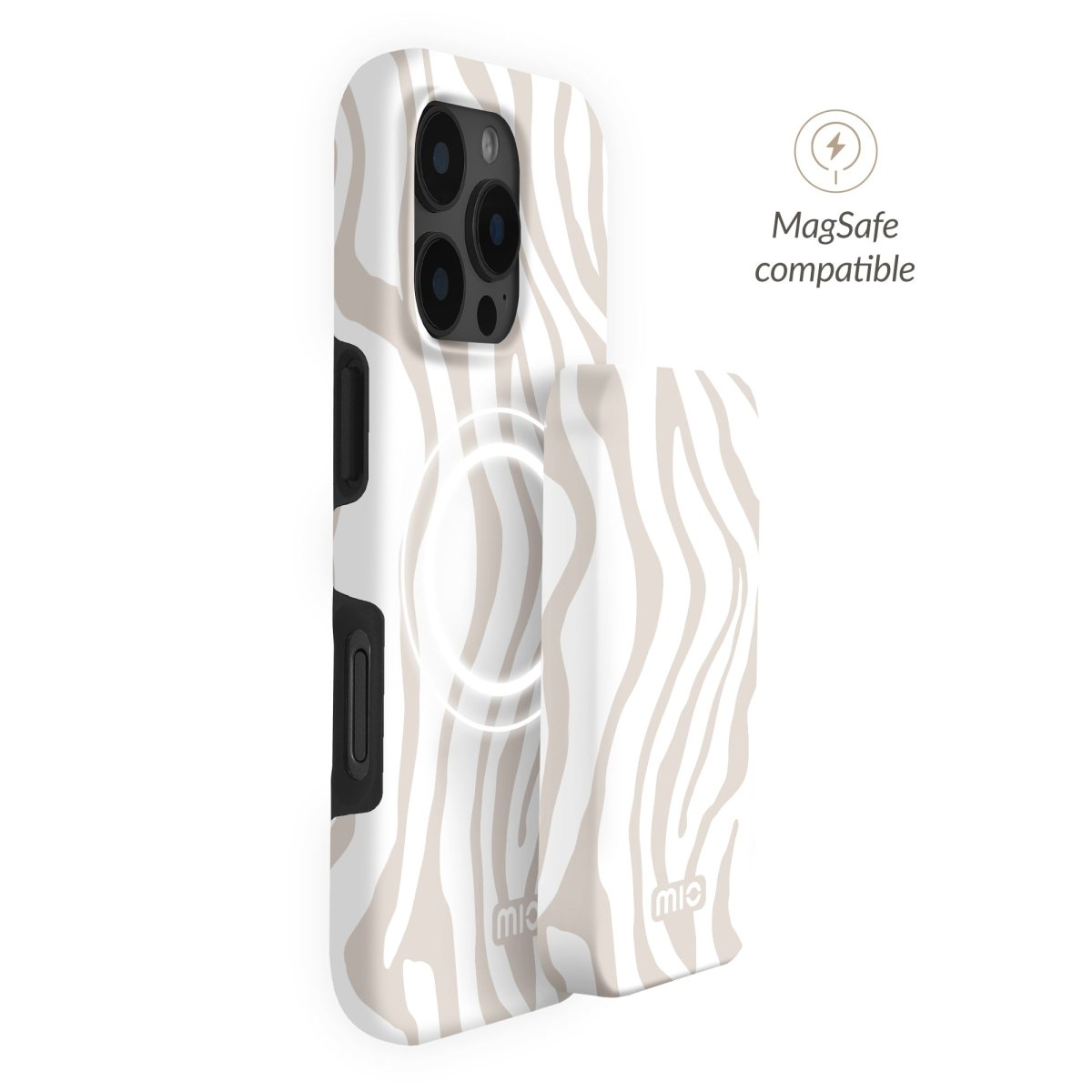 Mio By Mobilize Mio Powerbank 5000Mah With Double Sided Magsafe Compatibility Sandy Zebra - Matt - 123TelecomShop