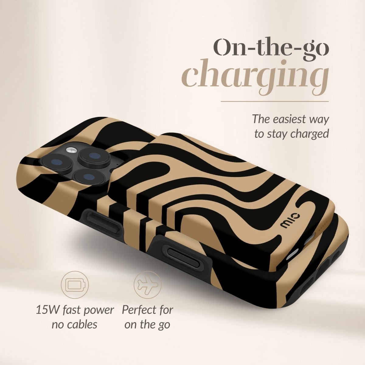 Mio By Mobilize Mio Powerbank 5000Mah With Double Sided Magsafe Compatibility Swirl - Matt - 123TelecomShop