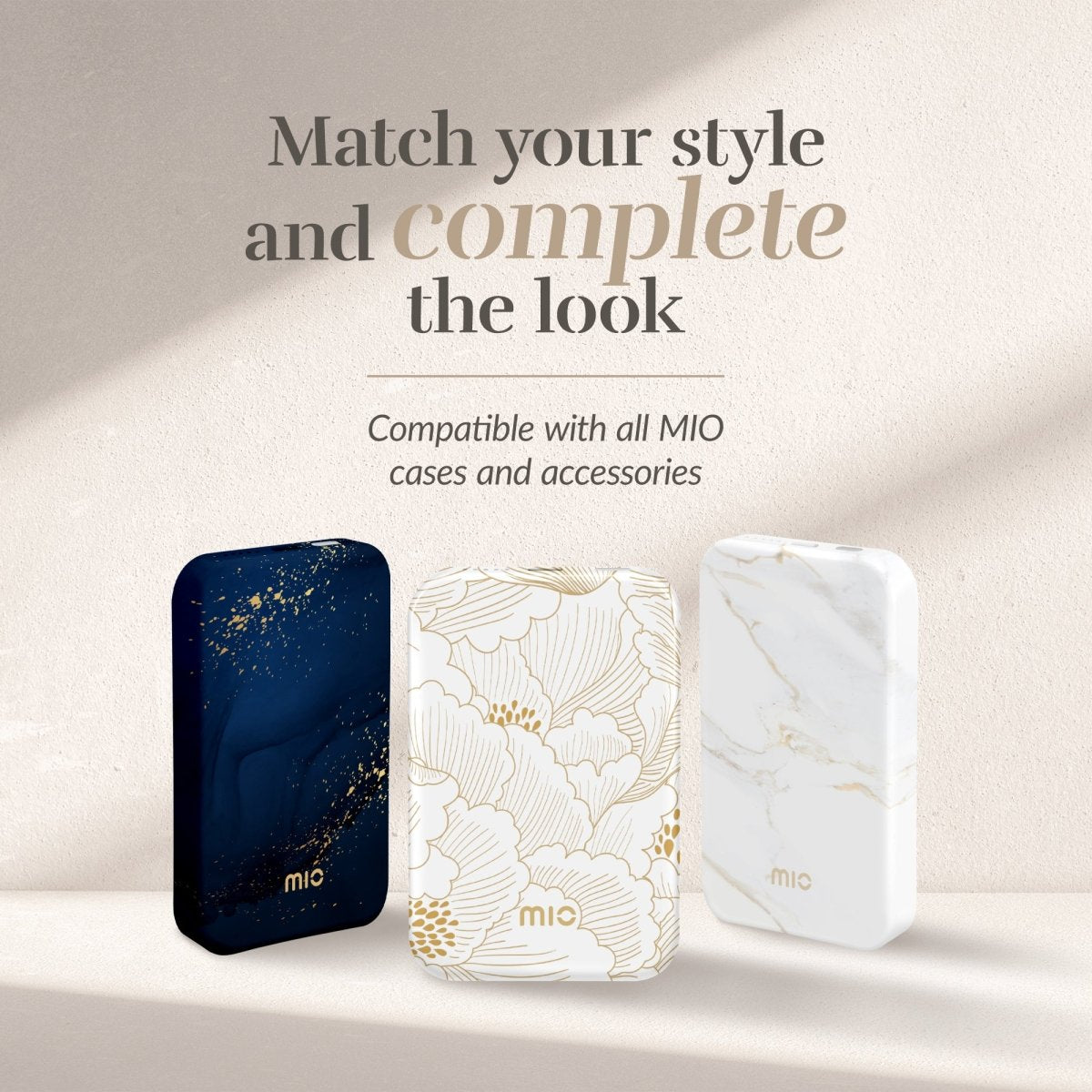 Mio By Mobilize Mio Powerbank 5000Mah With Double Sided Magsafe Compatibility White Roses - Glossy - 123TelecomShop