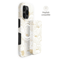Mio By Mobilize Mio Powerbank 5000Mah With Double Sided Magsafe Compatibility White Roses - Glossy - 123TelecomShop