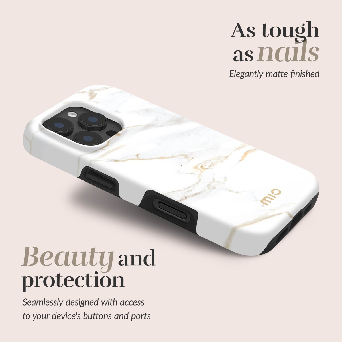 Mio By Mobilize Mio White Marble Magsafe Compatible For Iphone 17 Pro Max - 123TelecomShop
