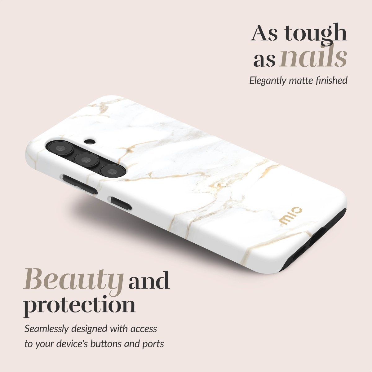 Mio By Mobilize Mio White Marble Magsafe Compatible For Samsung S25 Edge 5G - 123TelecomShop