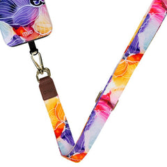 MIO Lanyard Universeel Nylon Telefoonkoord / Telefoonketting Flowers - 123TelecomShop