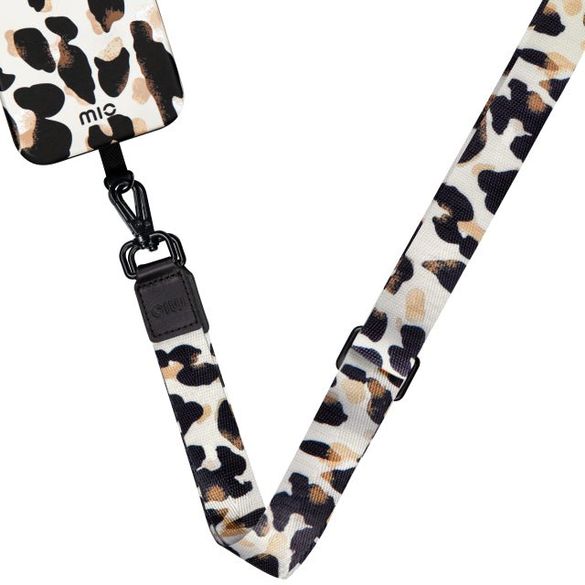 MIO Lanyard Universeel Nylon Telefoonkoord / Telefoonketting Leopard - 123TelecomShop