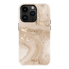 MIO MagSafe Apple iPhone 14 Pro Hoesje Hard Shell Gold Marble - 123TelecomShop