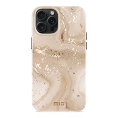 MIO MagSafe Apple iPhone 15 Pro Max Hoesje Hard Shell Gold Marble - 123TelecomShop