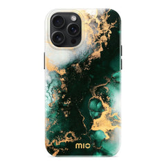 MIO MagSafe Apple iPhone 15 Pro Max Hoesje Hard Shell Green Marble - 123TelecomShop