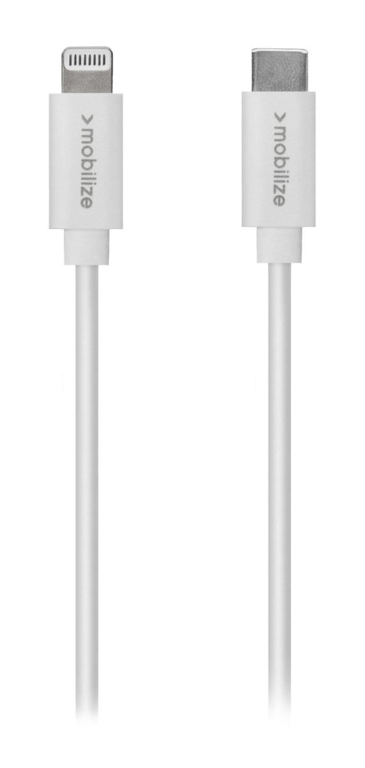 Mob Oem Cable Usb-C To Apple Lightning (Non Mfi) 1M. White (Bulk) - 123TelecomShop