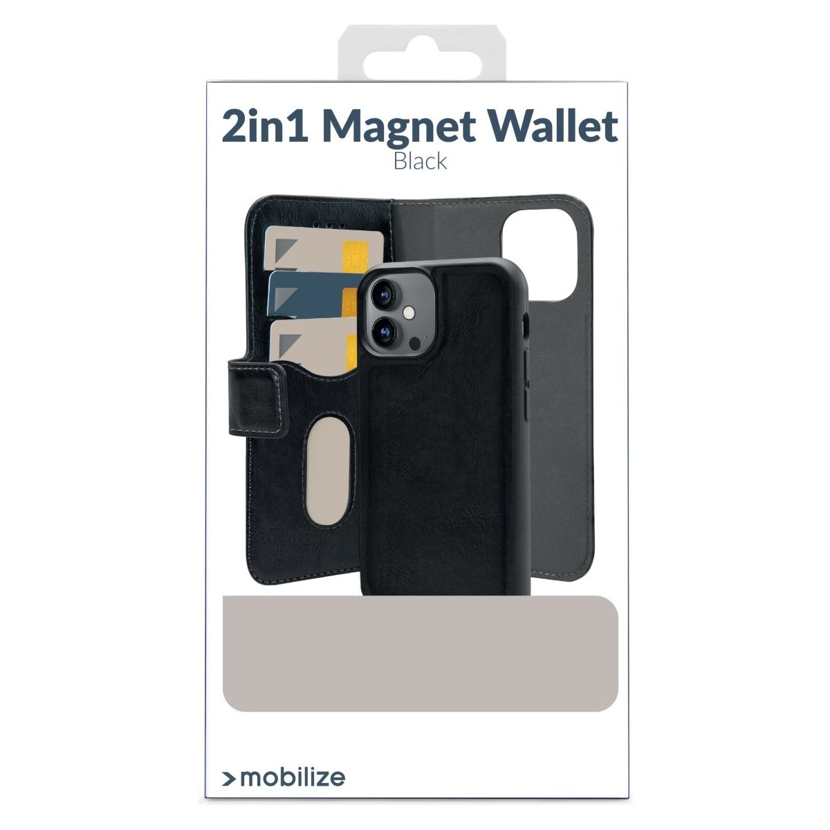 Mobilize 2In1 Magsafe Compatible Gelly Wallet Case Apple Iphone 16 Pro Black - 123TelecomShop