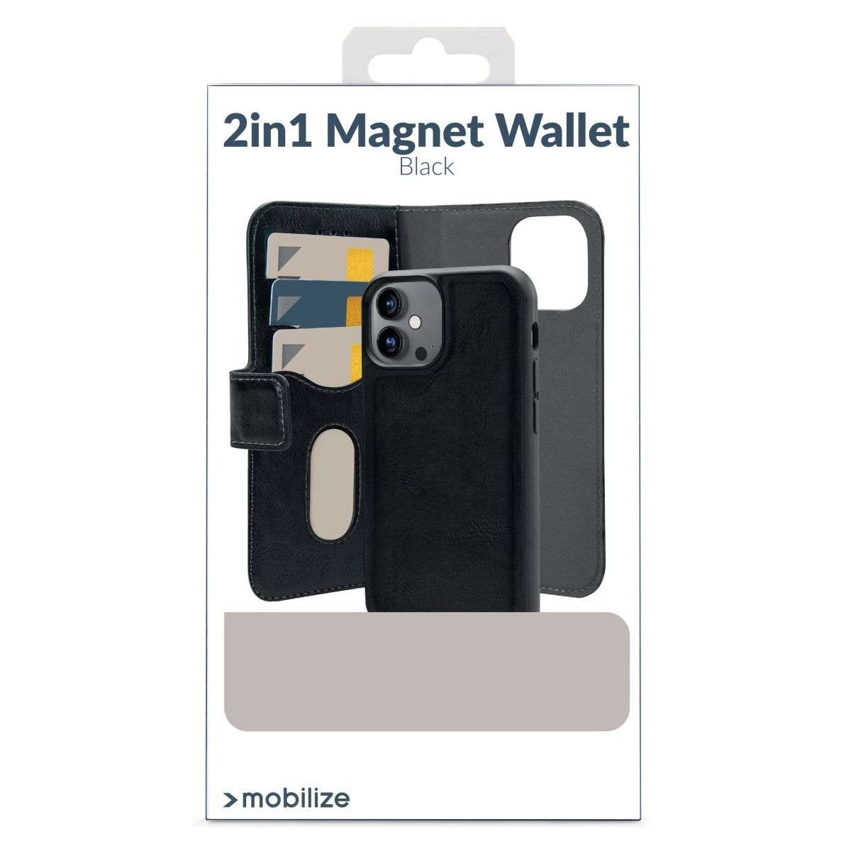 Mobilize 2In1 Magsafe Compatible Gelly Wallet Case Apple Iphone 17 Black - 123TelecomShop