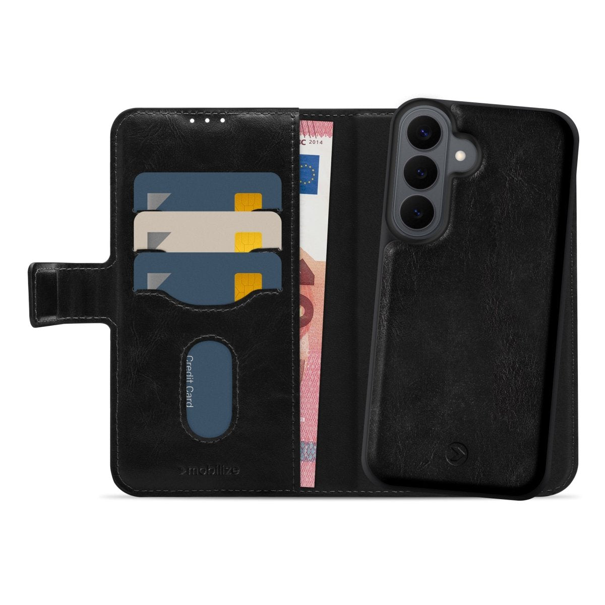 Mobilize 2In1 Magsafe Compatible Gelly Wallet Case Samsung Galaxy S26+ 5G Black - 123TelecomShop