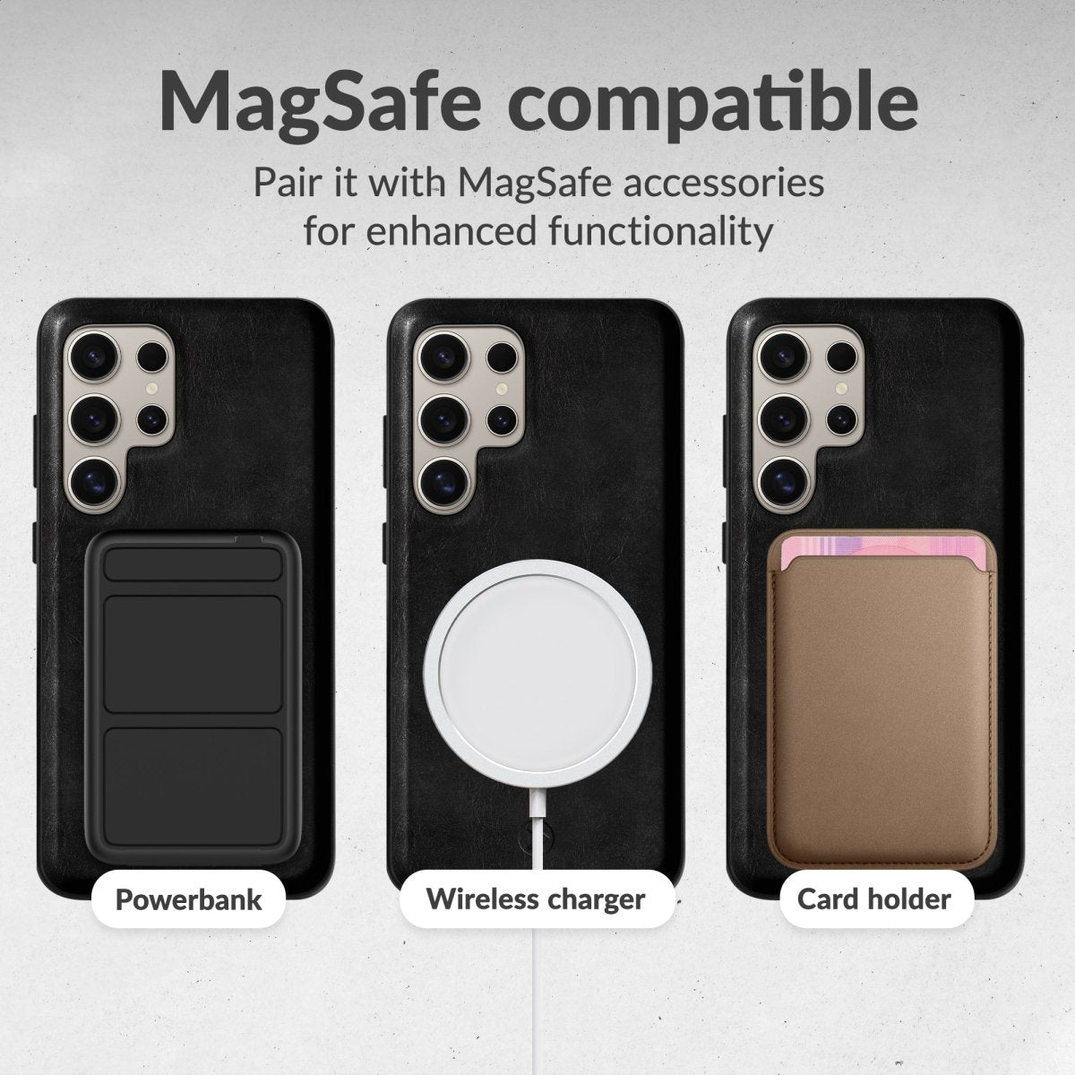 Mobilize 2In1 Magsafe Compatible Gelly Wallet Case Samsung Galaxy S26+ 5G Black - 123TelecomShop